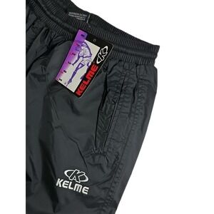 KELME Performance Soccer Alkorta Rain Pants Black Nylon Size LARGE NWT